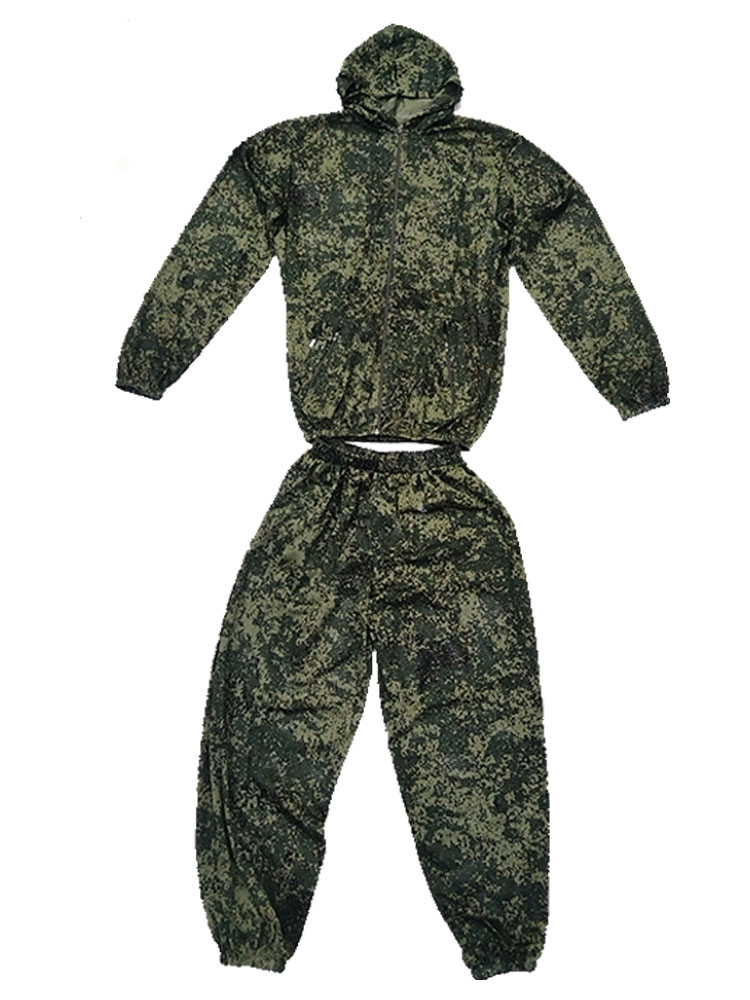 Hunting Outdoor Apparel - Yazlık Serin Fileli Kamuflaj Takımı Kapüşonlu