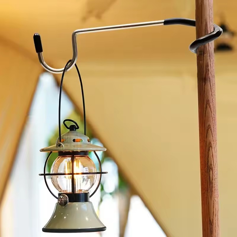 Outdoor Hunting Tent - Paslanmaz Çelik Işık Standı Tutucu Kancalar