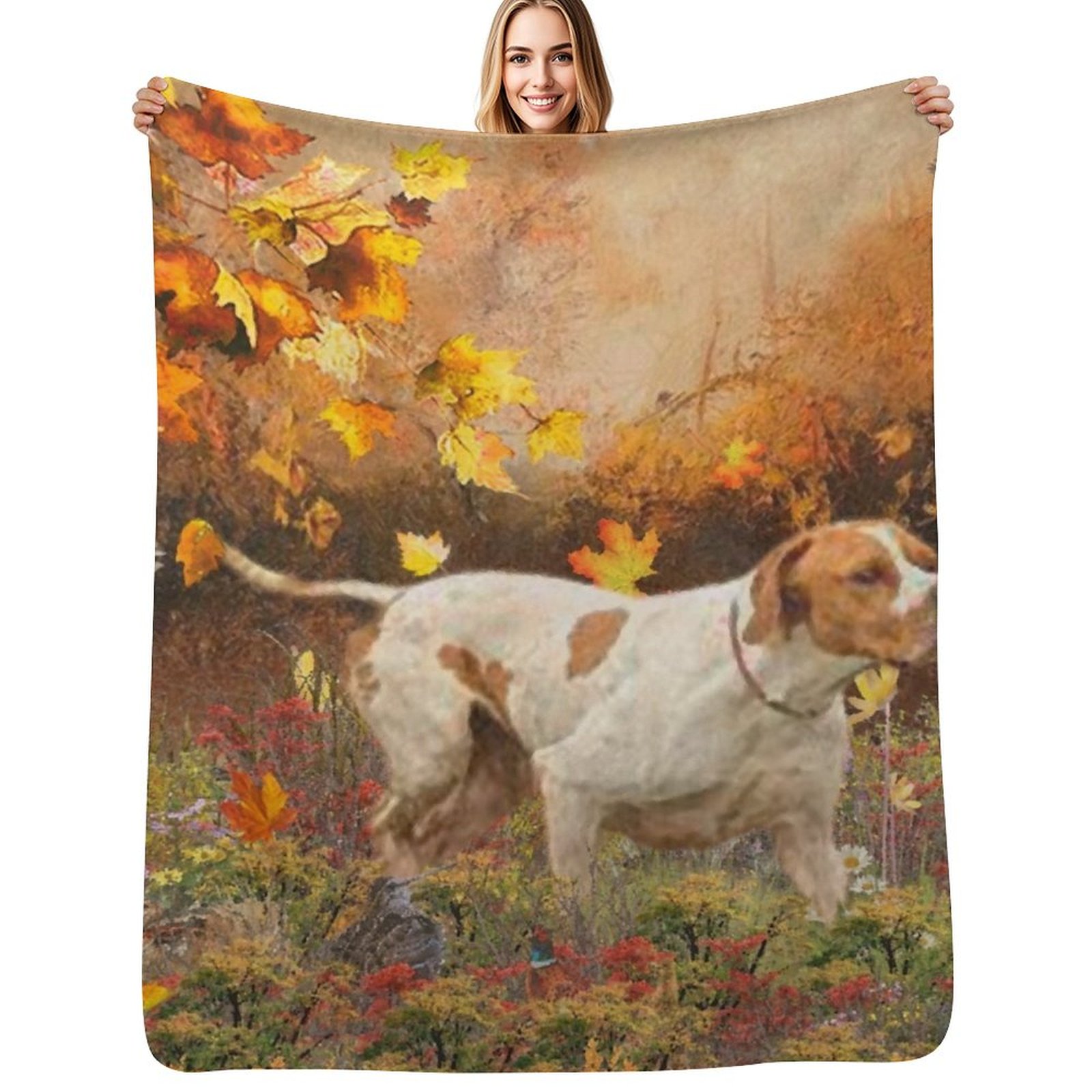 Outdoor Hunting Blanket - İngiliz Pointer Hunts markası katlanabilir yumuşak