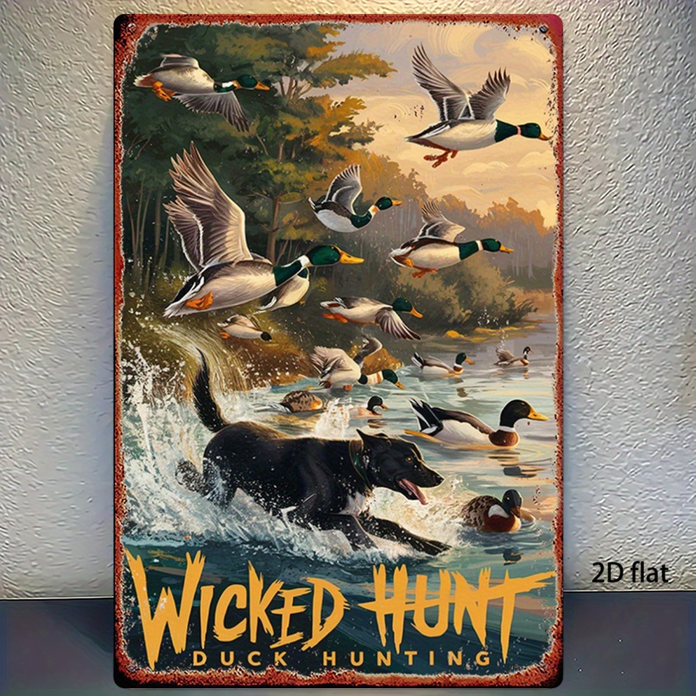 Wildman Hunting & Outdoor Price List - 2D Düz Vintage Av Tavuğu Metal