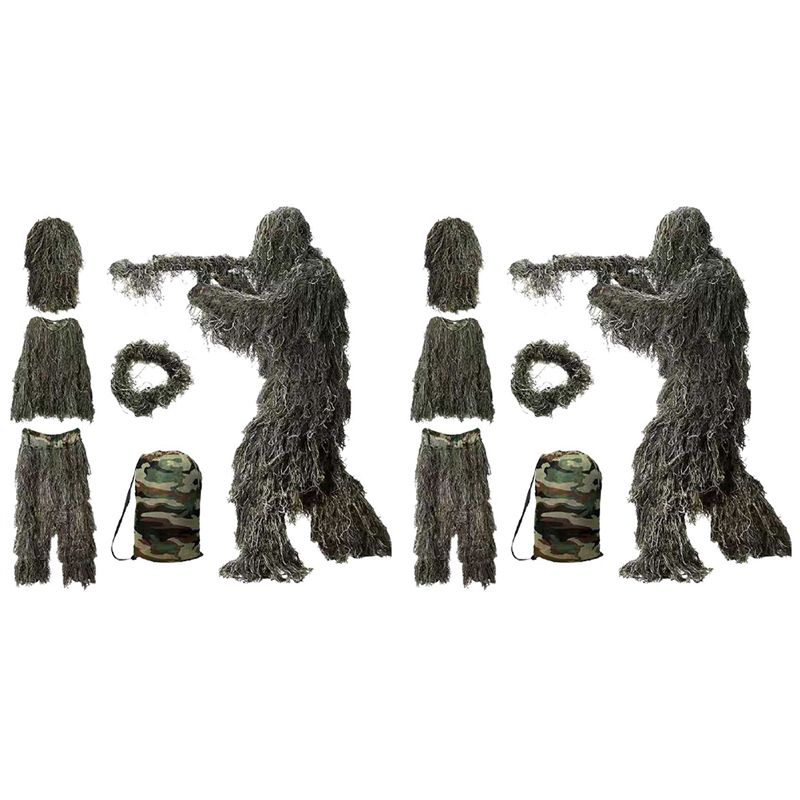 Hunting Outdoor Apparel - AEF6-2X 5'i 1 Arada Ghillie Kıyafeti,