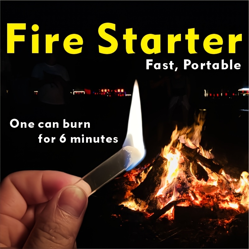 Fire Starter Waterproof - Ateş Başlatıcı Çubuklar 60 Adet Şeffaf
