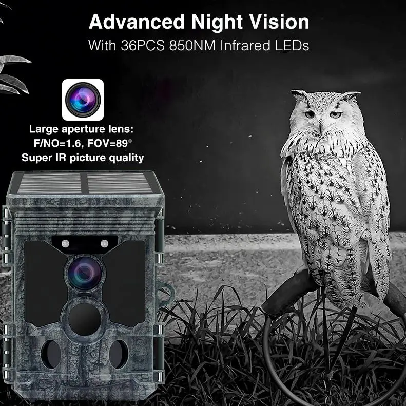 Yeni Teknoloji 4K Güneş Enerji - Outdoor Hunting Video Camera incelemesi ve fiyatı