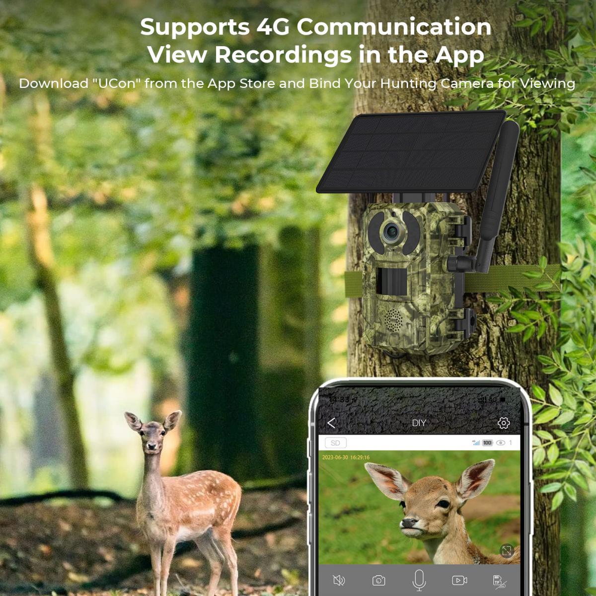 AB 4G Hücresel 2K Pil Güçlü So - Outdoor Hunting Video Camera incelemesi ve fiyatı